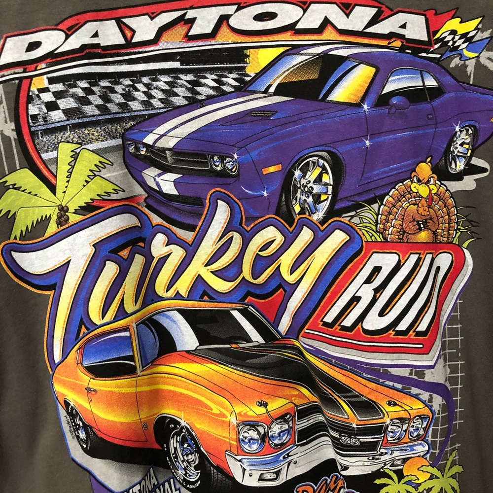 Vintage Daytona beach t-shirt!!! So cute, grey, size xlarge!!!! Over sized/comfy